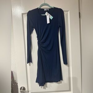 Michael Stars Navy Long Sleeve Dress-NWT
